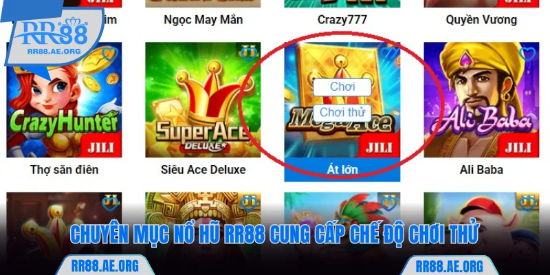 Nổ Hũ RR88 - Săn Thưởng Jackpot Với Tỷ Lệ Thưởng x20000 10 Chuyên mục Nổ hũ RR88 có chế độ demo tiện ích