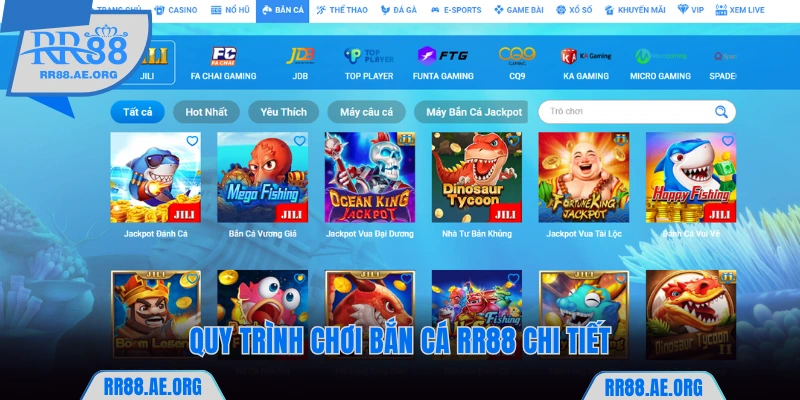 Quy trình chơi bắn cá RR88 chi tiết