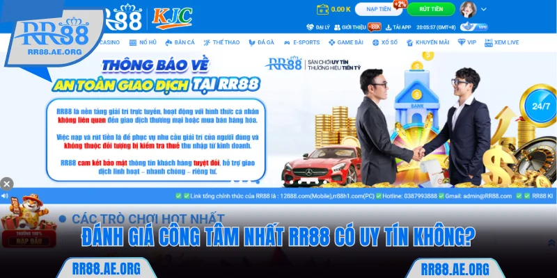 RR88 Có Uy Tín Không? Nhận Xét Công Tâm Nhất Về Nền Tảng